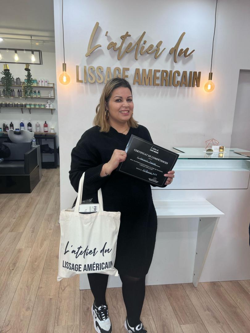 Réalisation lissage diplômée